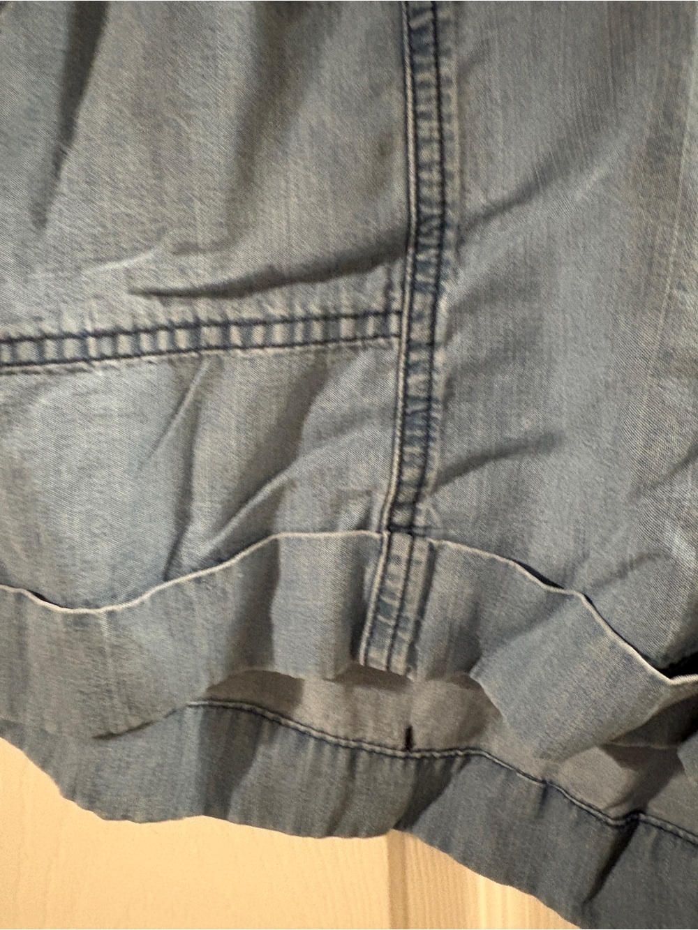 Universal Thread Light Blue Drawstring Denim Shorts - Picture 5 of 5